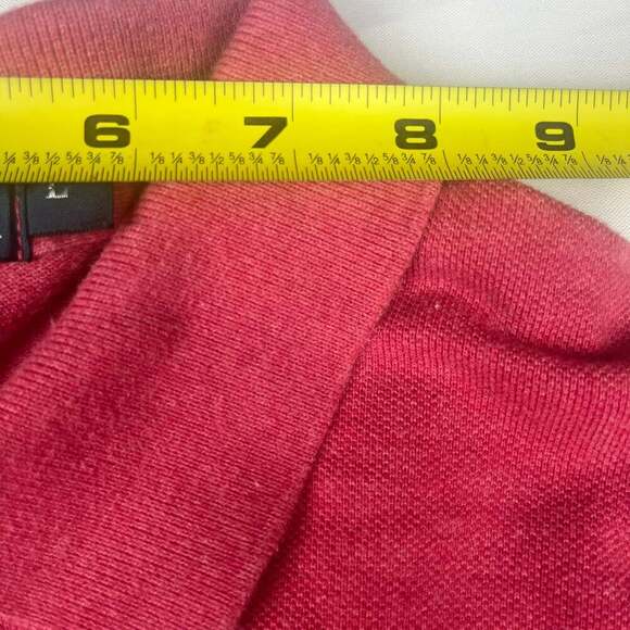 Ralph Lauren Polo Shirt Adult Large Rust Red Embroider Pony Mens - Picture 5 of 10